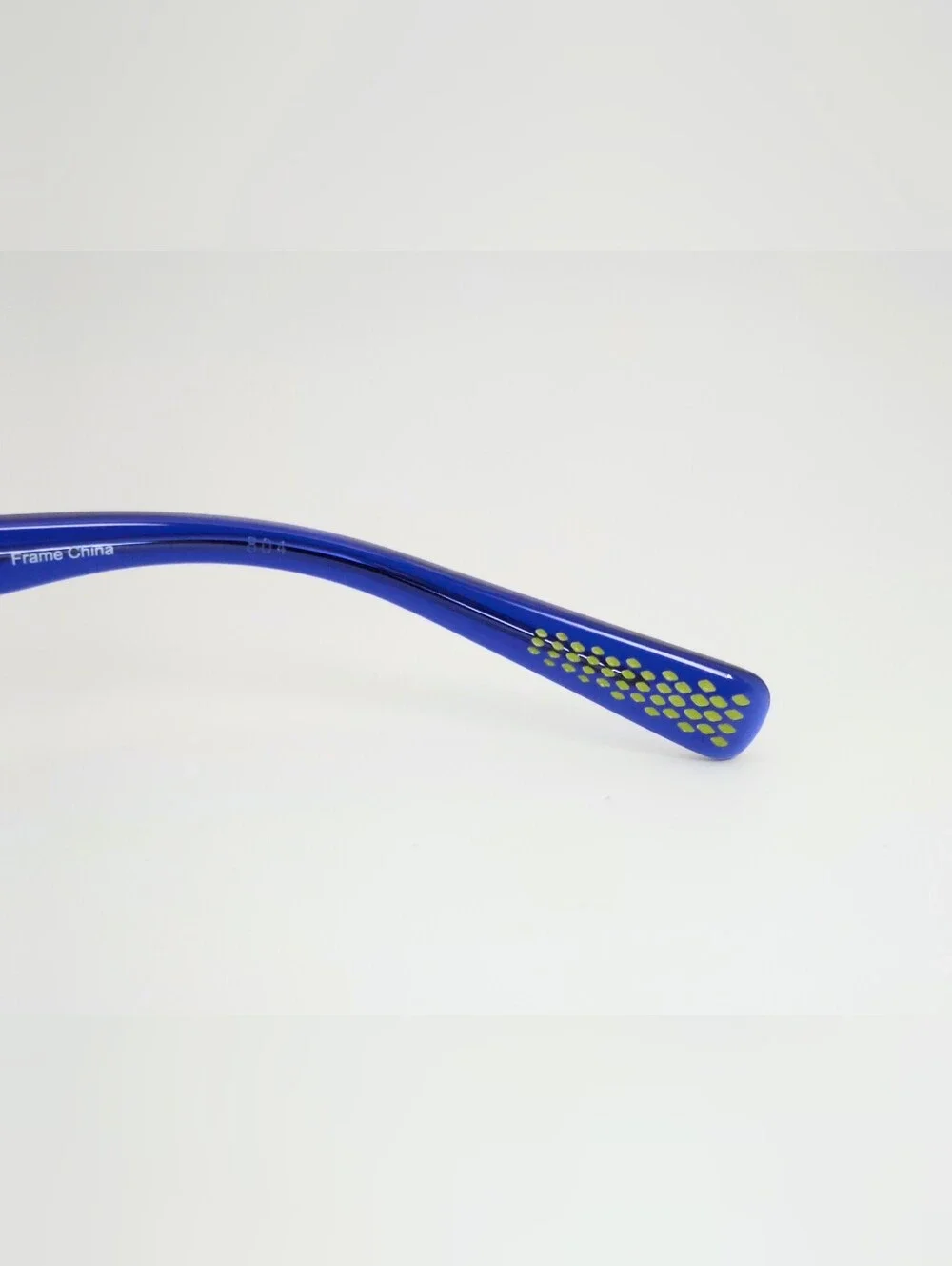Nike Youth. Black metal front, Royal Blue Temples With Lime Green Swoosh.
